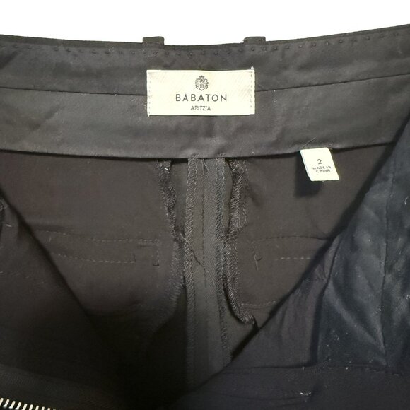 Babaton (Aritzia) Black Pleated Mini Shorts - Picture 4 of 6